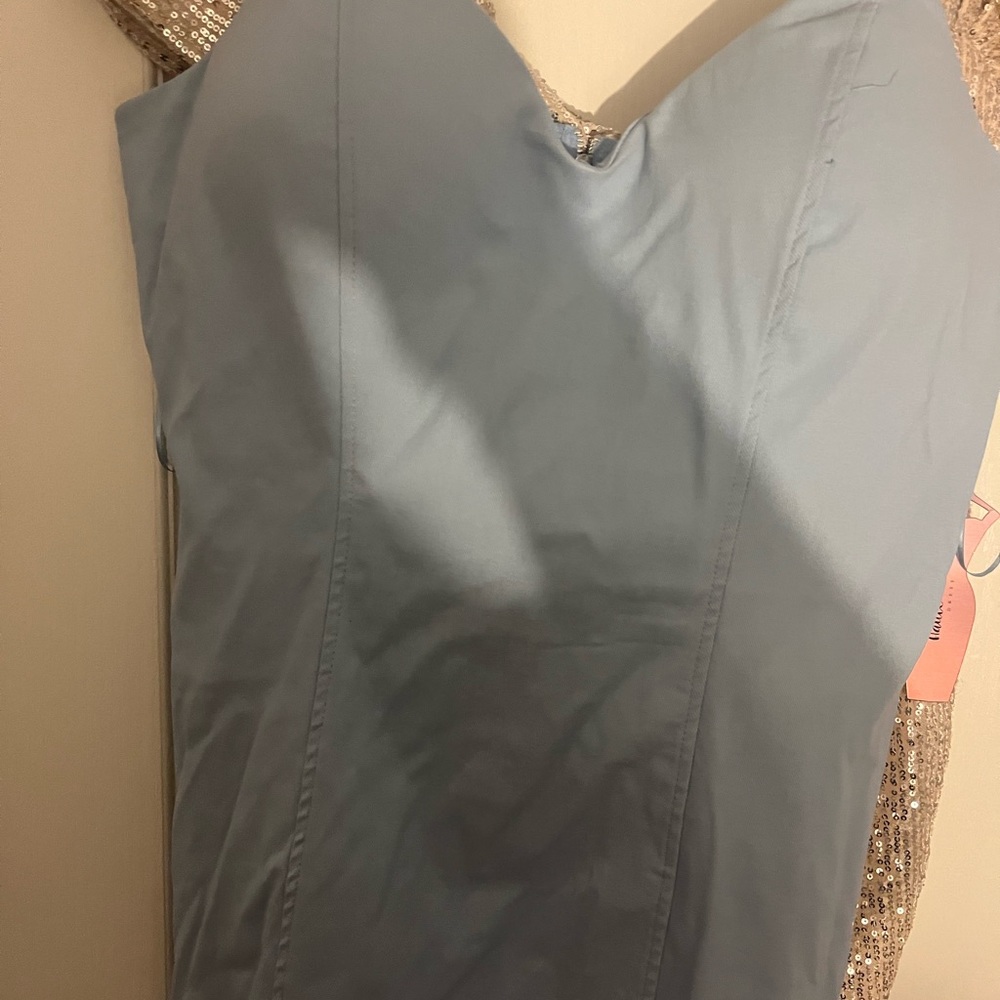 Baby blue denim dress